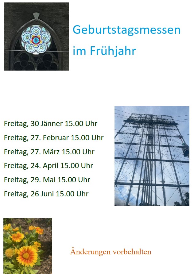 Geburtstagsmessen